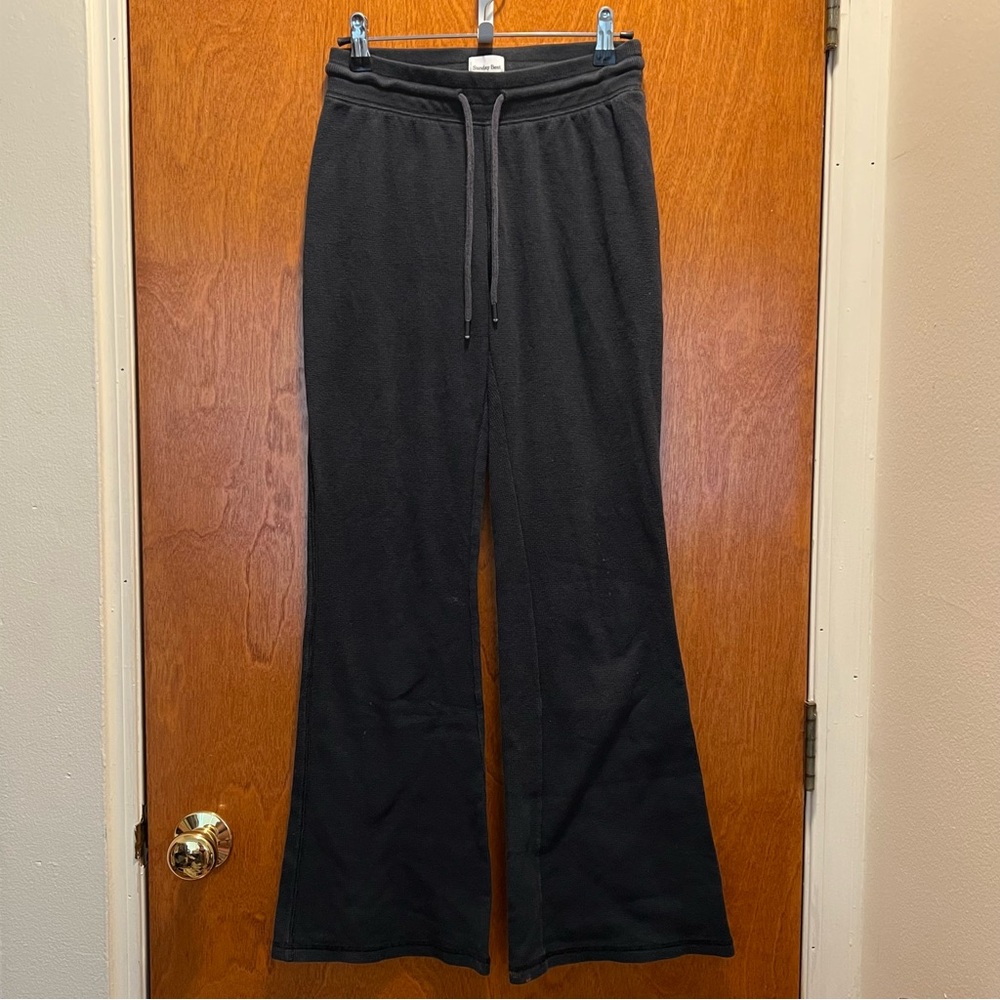 Aritzia Sunday Best Waffle Knit Flare Yoga Pants